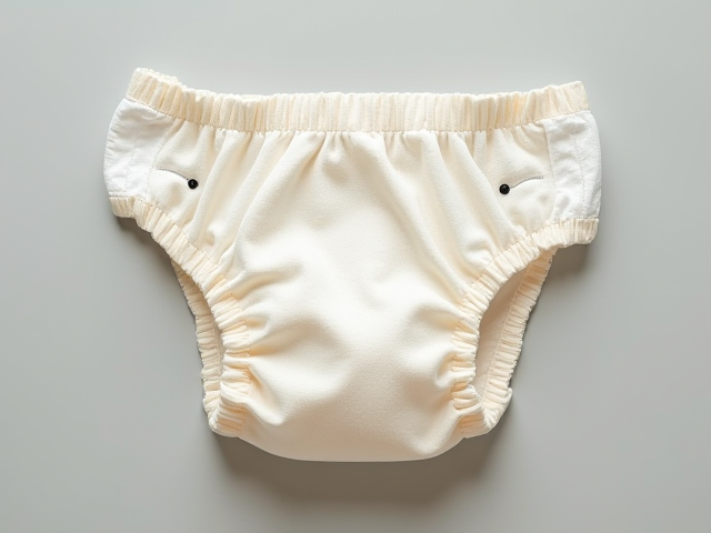 A soft, absorbent diaper for babies, showcasing its gentle fabric and adorable design